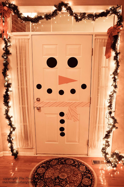Diy Christmas decoration ideas - Snowman door