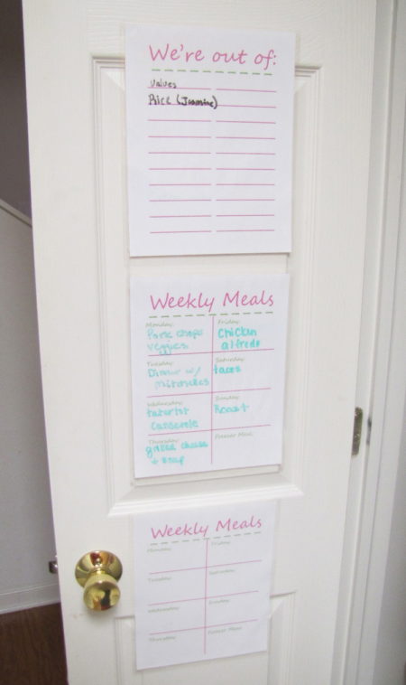 pantry organization keep track of needs