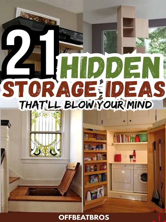 21 Clever Hidden Storage Ideas for your Home