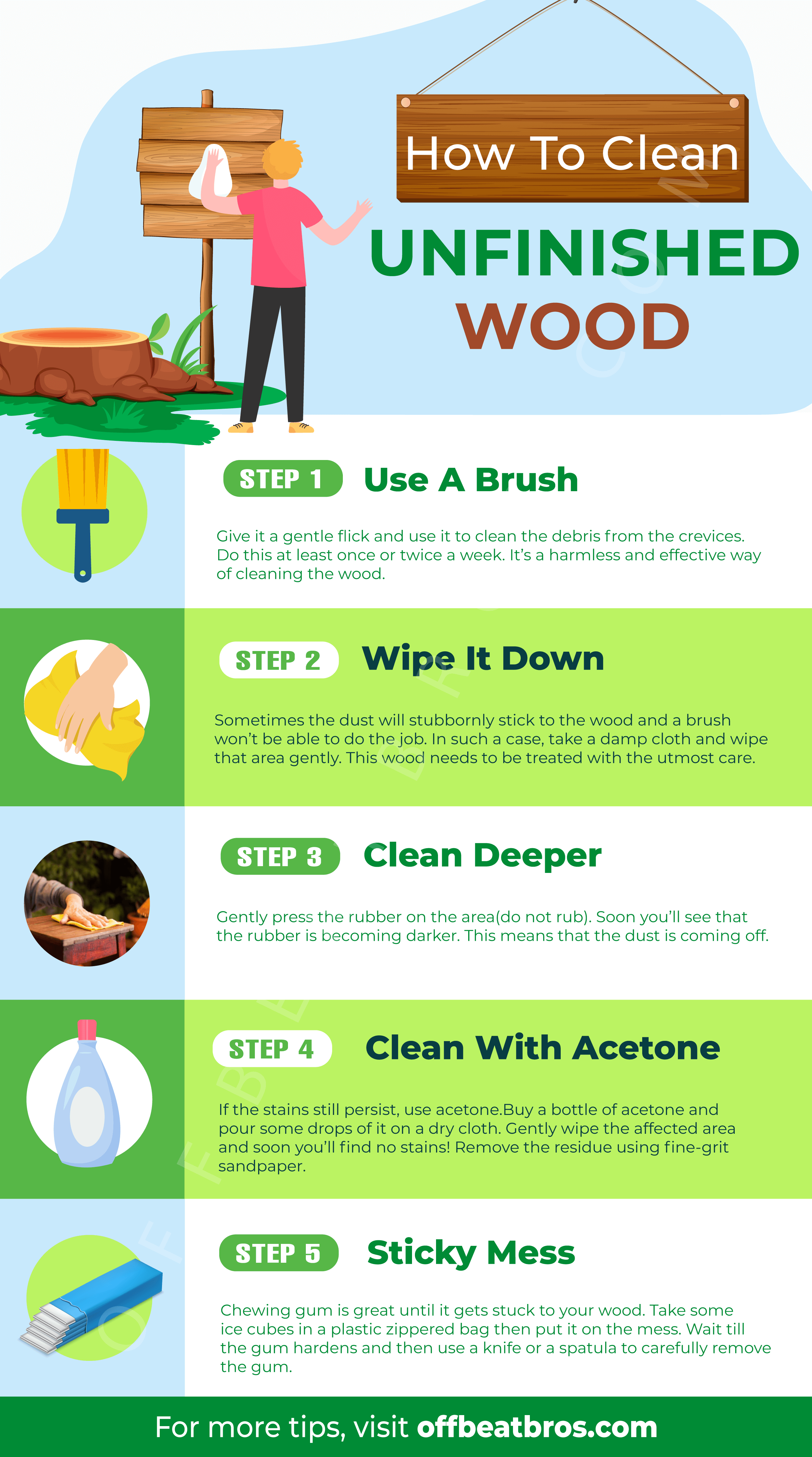 How To Clean Unfinished Wood