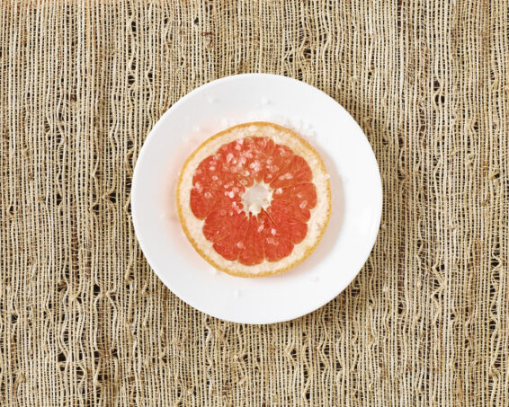 Salted grapefruit