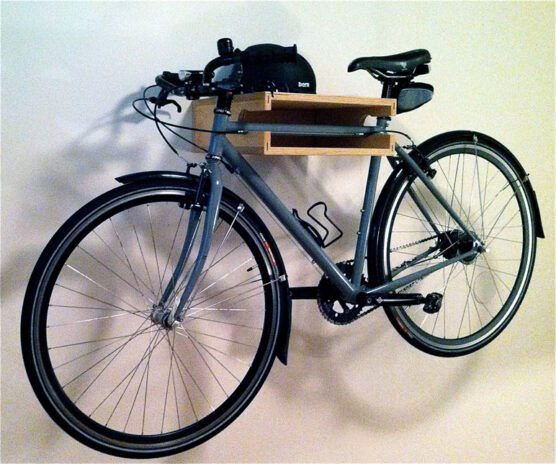Bike Shelf on your Garage Wall