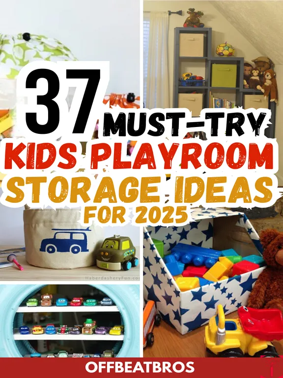 37 Genius Kids Playroom Storage Ideas