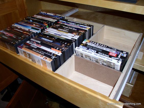 DVD in drawer