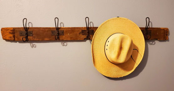 old cowboy hat rack