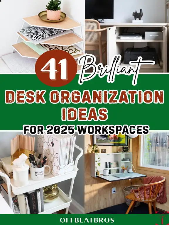 41 Space-Saving Desk Organization Ideas