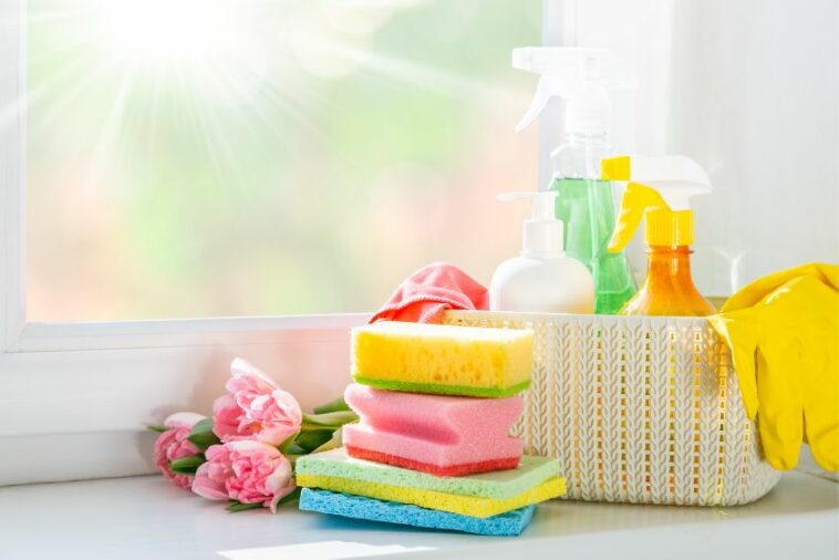 how to organize cleaning supplies