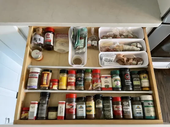 Tension Rods - 31 Small Pantry Organization Ideas