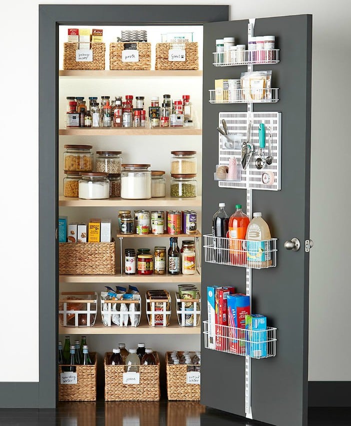 Storage Behind Doors - 31 Small Pantry Organization Ideas