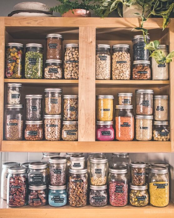 See-Through Containers - 31 Small Pantry Organisation Ideas