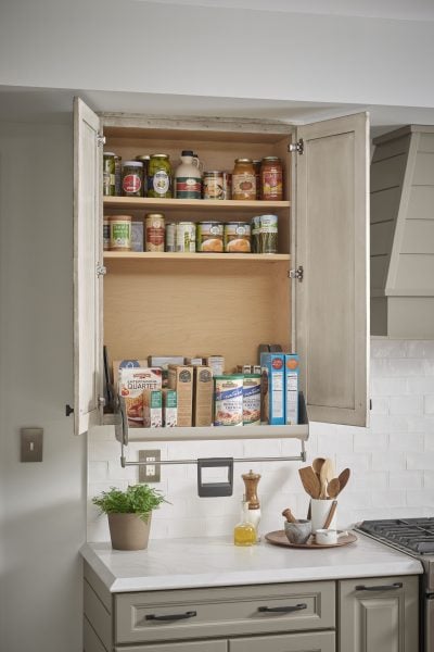 Floating cabinet - 31 walk-in pantry organisation ideas for a mess free space