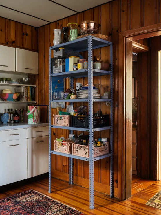 DIY shelf in kitchen pantry - 31 walk-in pantry organisation ideas for a mess free space