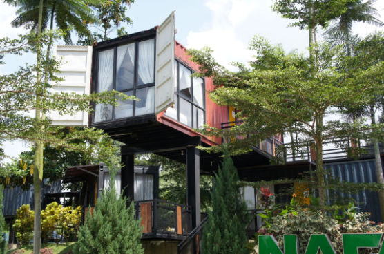 Home made using shipping containers