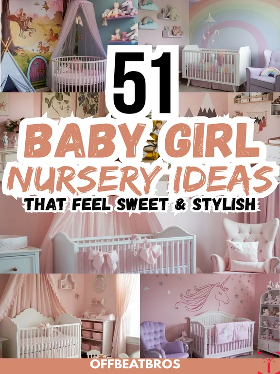 51 Baby Girl Nursery Ideas That Are Beyond Adorable