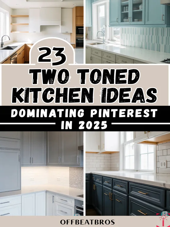 Beautiful Two-Tone Kitchen Cabinet Ideas for a Stylish Kitchen