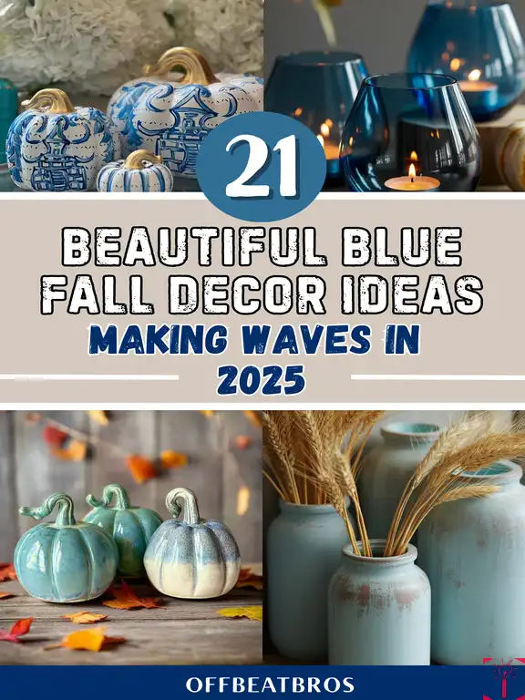 21 Blue Fall Decor Ideas – Offbeatbros