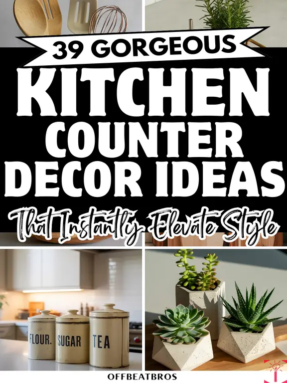 Quickly Decorate Your Kitchen Counter with these Easy Ideas