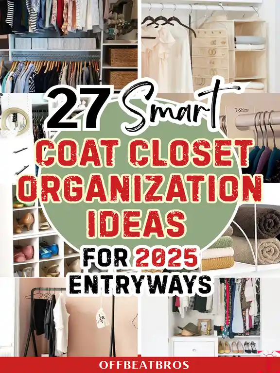 27 Smart Coat Closet Organization Ideas