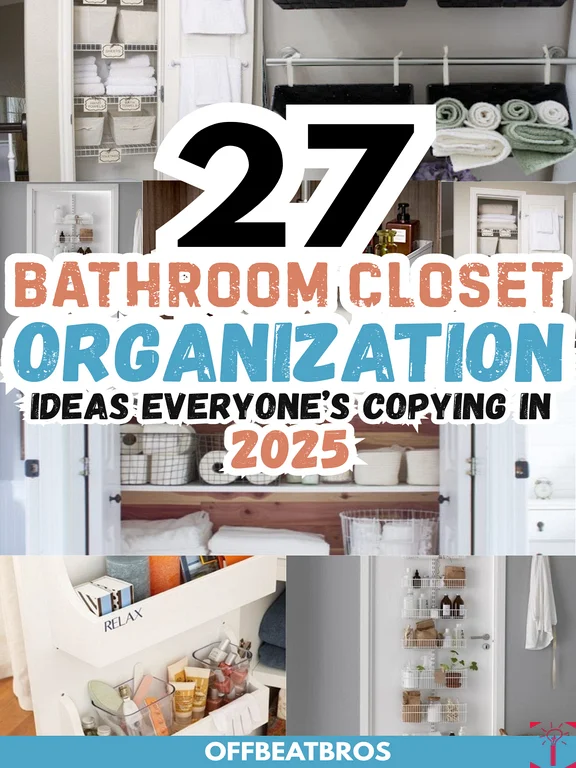 27 Brilliant Bathroom Closet Organization Ideas